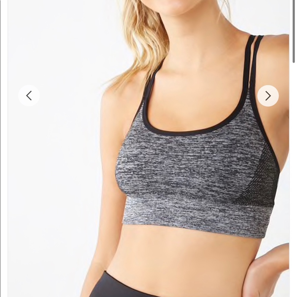 Low Impact Marled Sports Bra